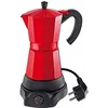 Image de Cafetière italienne électrique - Cilio - Classico - 6 tasses - Rouge - Réservoir amovible