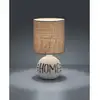 Image de Esna lampe à poser "home" en céramique et abat-jour cappuccino ø16 cm trio lighting