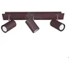 Image de Spot plafond 3x GU10 max 35W métal rouille - Trio - Marley