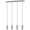 Image de Lampe suspendue - TRIO - Marley - Acier argenté - 4x GU10 - 150x75x9 cm