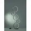 Image de Lampadaire rondo 5 cercles led noir h115 cm trio lighting