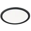 Image de Plafonnier Salle de Bain - Reality - Camillus - Rond 40 cm - Noir Mat - LED Intégrée - IP44
