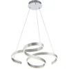 Image de Suspension LED - TRIO - FRANCIS - aluminium brossé - L 72 cm - Gradateur SWITCH