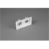 Image de Spot encastrable rectangulaire kenai 2xgu10 blanc l17 cm trio lighting