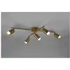 Image de Plafonnier 5 spots orientables trio lighting marley laiton vieilli