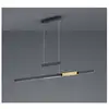 Image de Lustre de bureau moderne trajan double led touch gradateur noir et laiton trio lighting