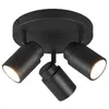 Image de Spot de plafond - Trio - Angelo - 3 lumières - Noir Mat - IP44 - LED