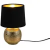 Image de Lampe de table - Reality Sophia - Abat-jour conique doré - Céramique - E14