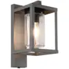Image de Applique murale led, 1xe27, max. 40w, verre transparent, corps en fonte - trio - lunga