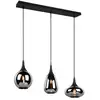 Image de Trio lumina plafonnier suspendu moderne à 3 lumières, noir mat