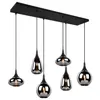 Image de Trio Lumina Plafonnier suspendu moderne à 6 lumières noir mat