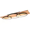 Image de Plafonnier led 40w 4700lm 3000k noir mat avec variateur - trio - barca