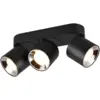 Image de Plafonnier led, 3xgu10, max. 10w, noir mat, orientable - trio - guayana