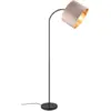Image de Lampadaire velours beige - culot e27 - orientable - trio - julieta