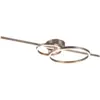 Image de Plafonnier led 54w 6300lm dimmable avec télécommande, nickel mat - trio - montilla