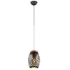Image de Suspension Bidar noir et or 1xE27 max.280 W métal et bois - TRIO