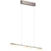 Image de Suspension led 3 lampes 9w 950lm 3000k nickel mat verre blanc - trio - merton
