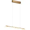 Image de Suspension led 3xsmd 9w, 3x 950lm, 3000k, verre blanc et laiton mat, ip20 - trio - merton
