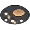 Image de Plafonnier led 42w - 5100lm, 230030004000k - noir mat - dimmable - trio - zodiac