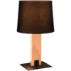 Image de Lampe de table 1xe27 max.40w + led 6w 700lm 3000k, variateur tactile, noir mat - trio - rahul