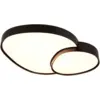 Image de Plafonnier led design noir mat, dimmable avec télécommande - trio - rise