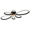 Image de Plafonnier LED SMD 32W 3000K noir mat variateur SWITCH intégré - Trio - Fly