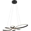 Image de Suspension led 32w noire mat dimmable h150cm - trio - fly