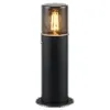 Image de Potelet extérieur 1xE27 28W noir mat fonte daluminium - TRIO - HOOSIC