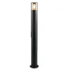 Image de Potelet extérieur 1xE27 max. 28W IP44 Fonte daluminium noire - Trio - Hoosic