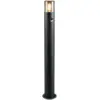 Image de Potelet led 28w 1xe27 noir mat avec détecteur de mouvement - trio - hoosic