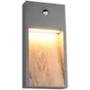 Image de Applique murale led, 11w, 1200lm, 3000k, ip44, imitation bois - trio - salmon