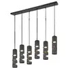 Image de Suspension stream 6x3w gu10 noir mat