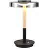 Image de Lampe à poser led celeste noir h33cm