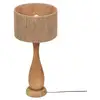 Image de Lampe de table led matériaux naturels culot e27 - trio - toba