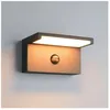 Image de Applique murale extérieure LED Trio RAVI 13W PIR CCT IP54 noire détecteur de mouvement - Trio