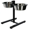 Image de Kerbl Mangeoires danimaux de compagnie avec support 2x28 L 43cm Noir 445244