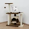 Image de Arbre à chat KERBL Jade Pro - Hauteur 96cm - Brun et beige - Sisal et textile