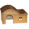 Image de Maison pour Rongeurs avec Toit Galbé Nature 40x25x25 cm - KERBL