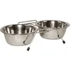 Image de KERBL Gamelle double avec support - 2x 1800 ml - Pour chien et chat
