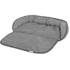 Image de Coussin pour chien Kerbl Emalia gris 60x40x12 cm - 100% polyester lavable
