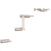 Image de Mur descalade pour chat - KERBL - Zugspitze - 5 pièces - Sisal - Tissu rembourré - Intérieur