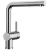 Image de Mitigeur cuisine Blanco LINUS inox brossé - Pivotant - Cartouche céramique - Flexibles de raccordement