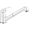 Image de Robinet de cuisine - BLANCO - DARAS - Chromé - Blanc - Pivotant