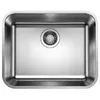 Image de Évier 1 Cuve Blanco 518205 Blancosupra 500-U Acier Inoxydable Brossé Sans Bonde à Panier Automatique