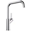 Image de Mitigeur cuisine Blanco JURENA chromé - Pivotant - Cartouche céramique - Flexibles de raccordement