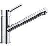 Image de Mitigeur, Robinet Cuisine, Bec Droit Orientable 360ø, Blanco Kano, Chromé