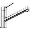 Image de Mitigeur, Robinet Cuisine, Bec Droit Orientable 120ø, Douchette Extractible