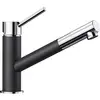 Image de Mitigeur Cuisine, Bec Droit Orientable 120ø, Douchette Extractible, Blanco Kano-s