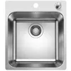 Image de Évier de cuisine - BLANCO - Supra 400 IF/A R12 - Inox brossé - 500x440 mm - 1 bac sans égouttoir