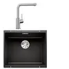 Image de Blanco - pack évier noir + mitigeur inox brossé 528440 - 528440